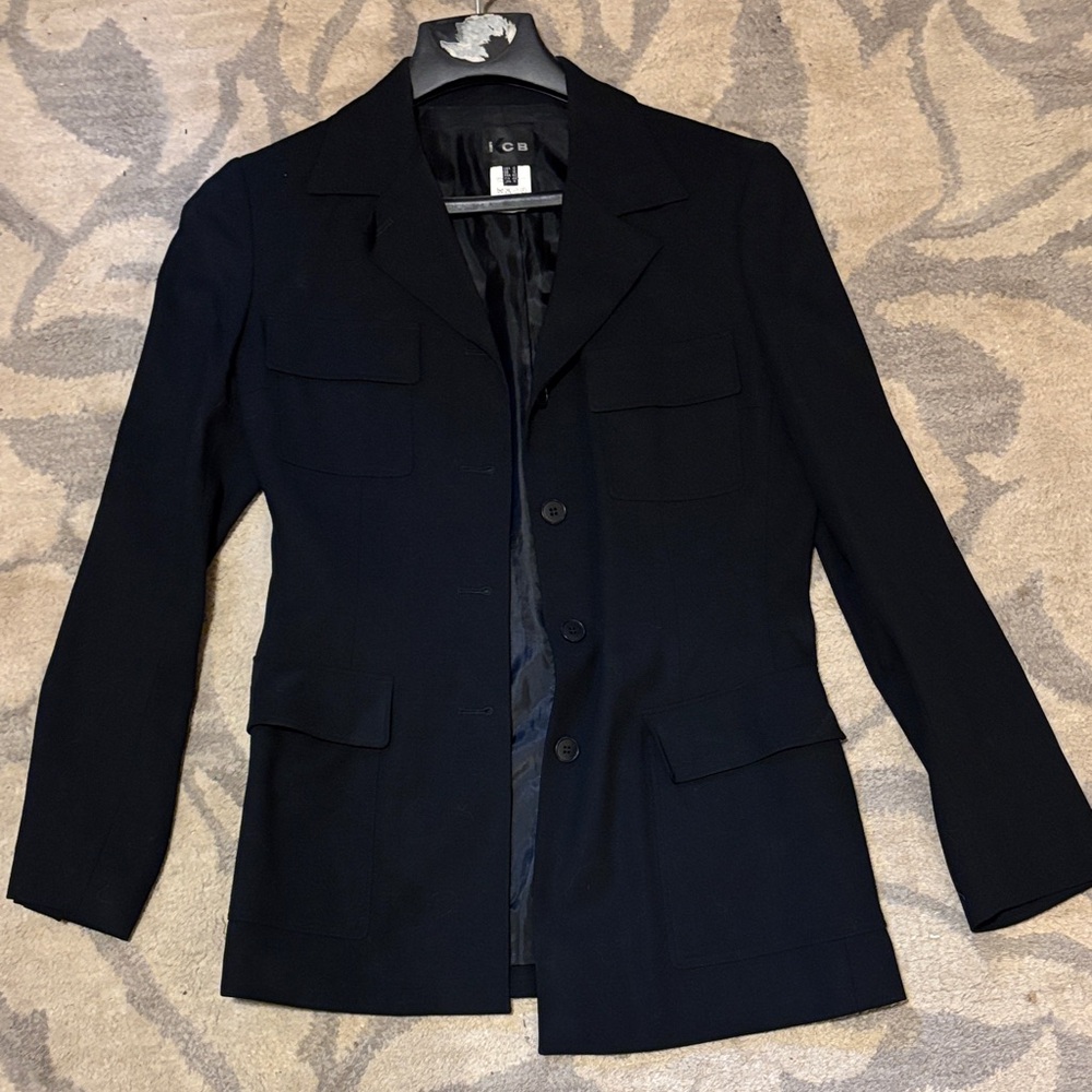 Black Tailored Women's Blazer Jacket